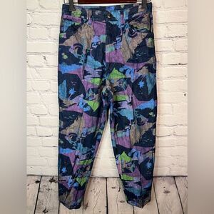 Stuffed Shirt‎ Vintage High Rise Jeans Tropical Costal Beach Fish Print Sz 11/12